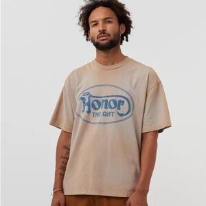 Honor the Gift B-SUMMER CITY OF ANGELS TEE in Rust Beige Tan Logo Size Medium
